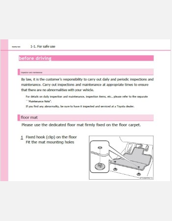 toyota voxy hybrid 2020-2021 owners manual in english